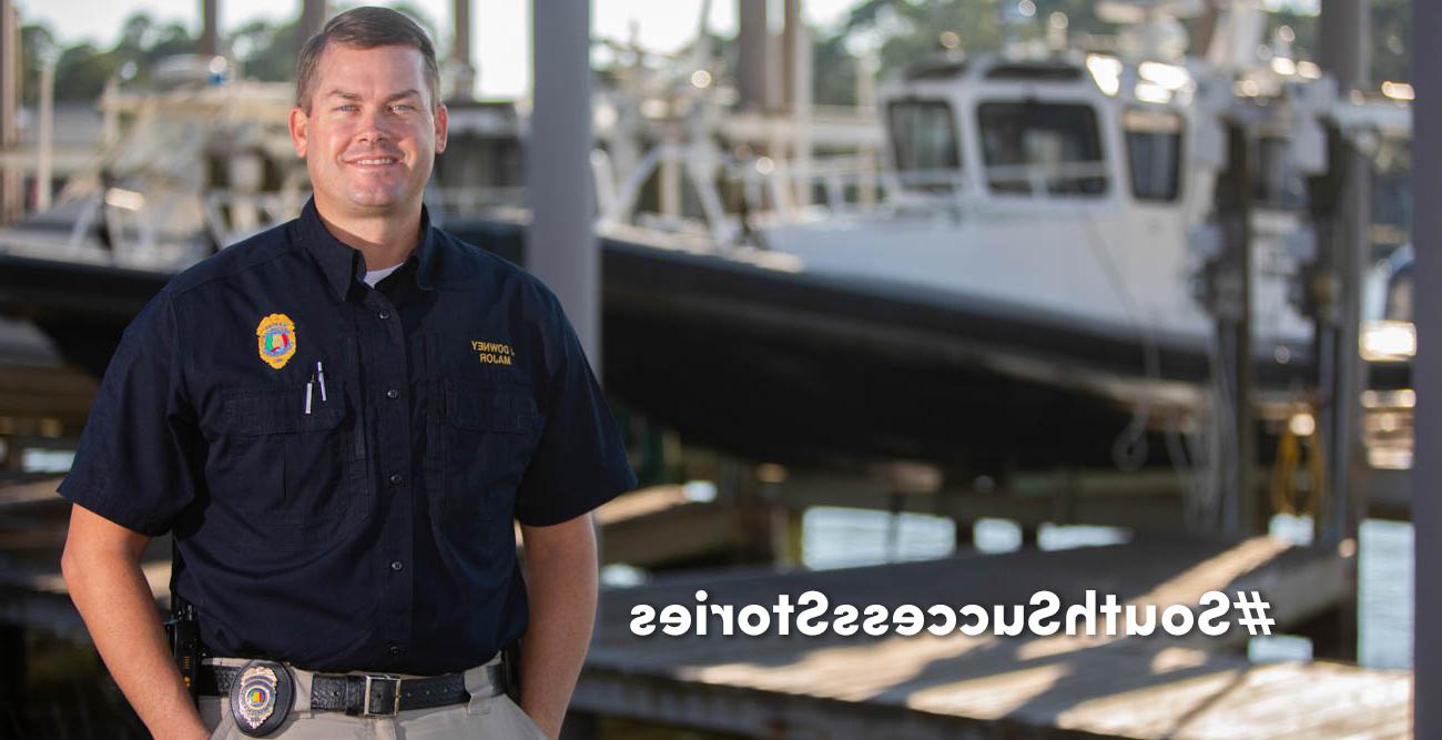 Maj. Jason Downey, a 2002 graduate of the University of South Alabama, has been named chief enforcement officer for the Marine Resources Division of the Alabama Department of Conservation and Natural Resources.